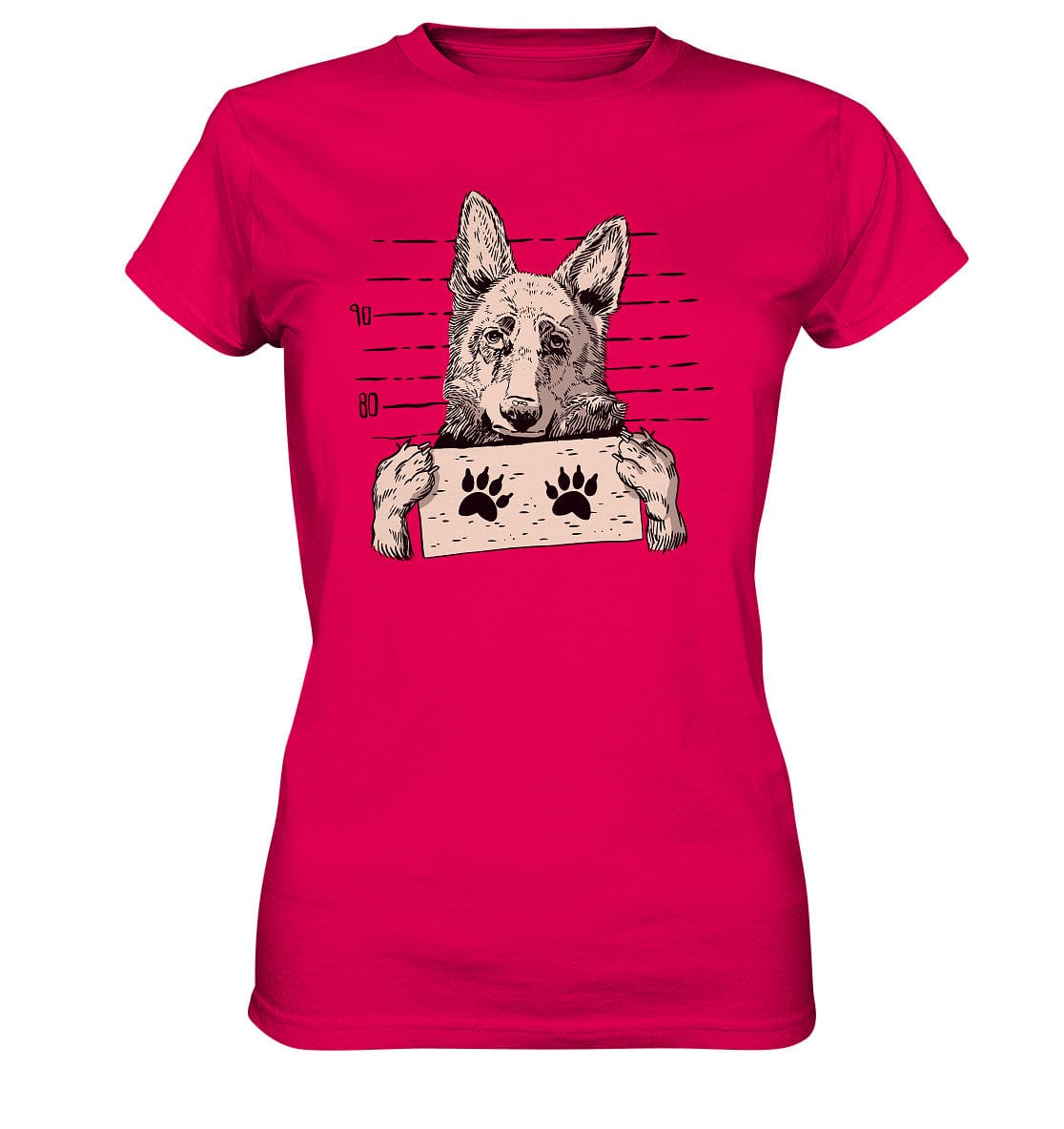 Schäferhund - Mugshot - Ladies Premium Shirt Sorbet / XS