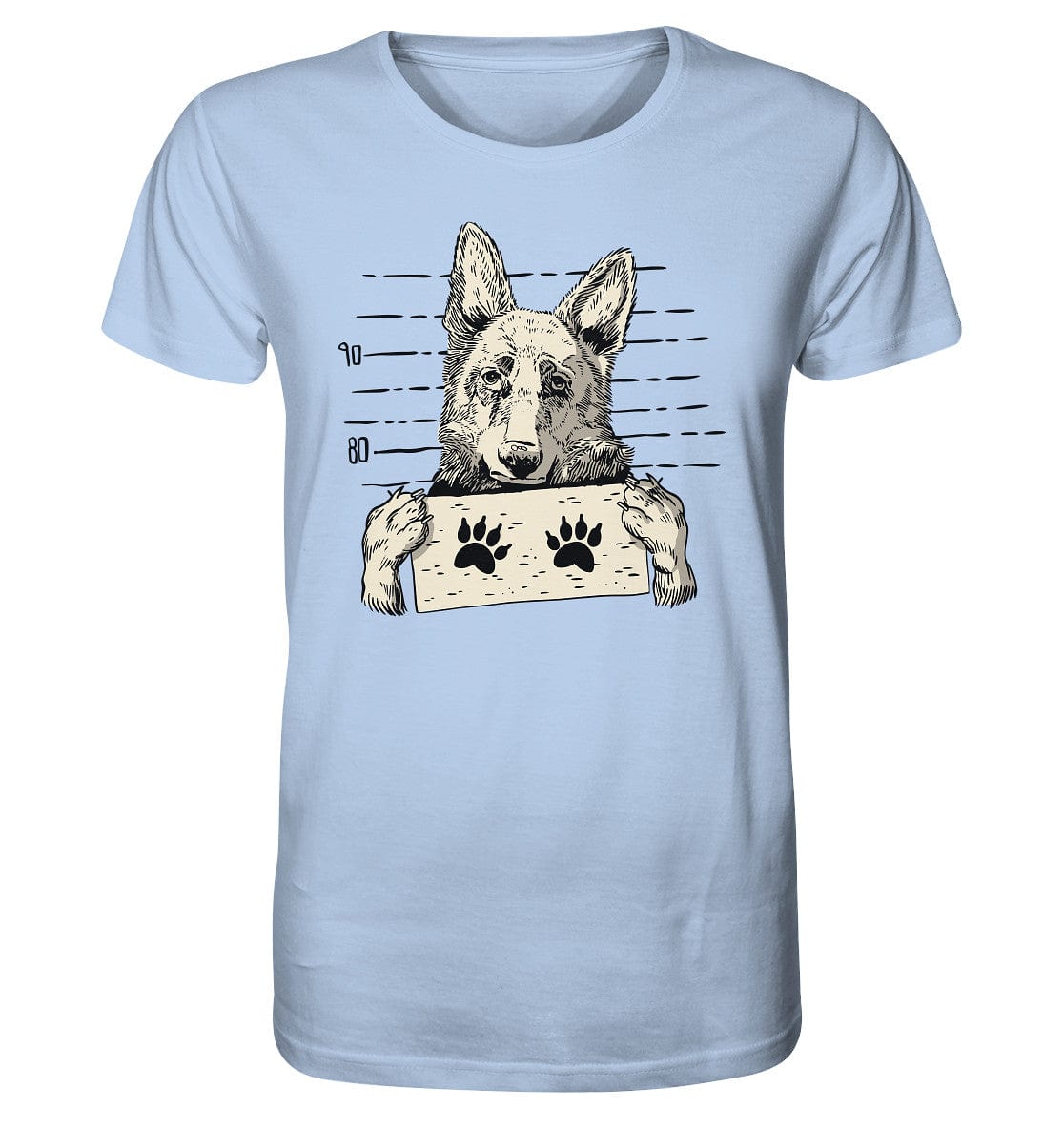 Schäferhund - Mugshot - Organic Shirt Blue Soul / XS