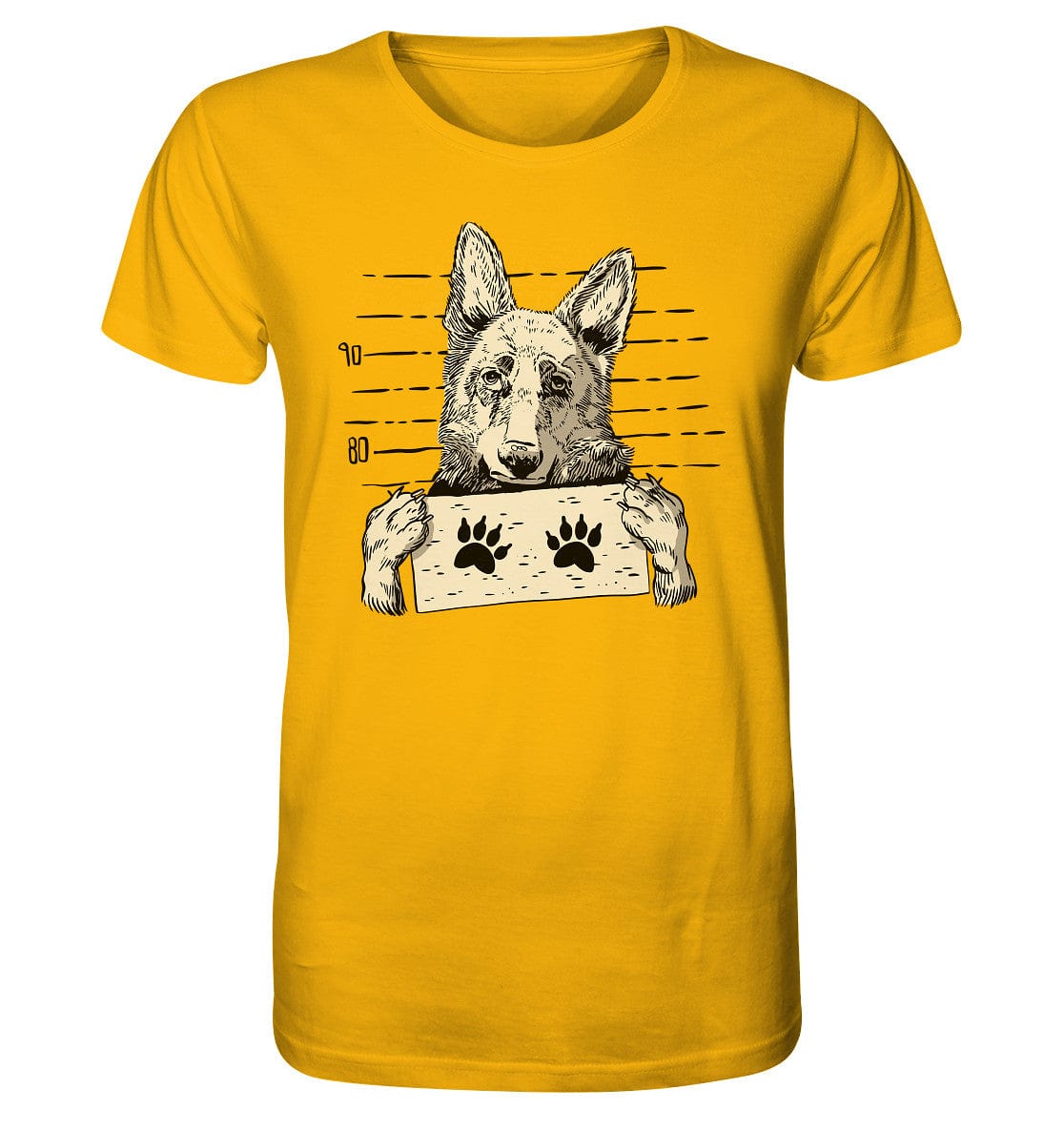 Schäferhund - Mugshot - Organic Shirt Golden Yellow / XS