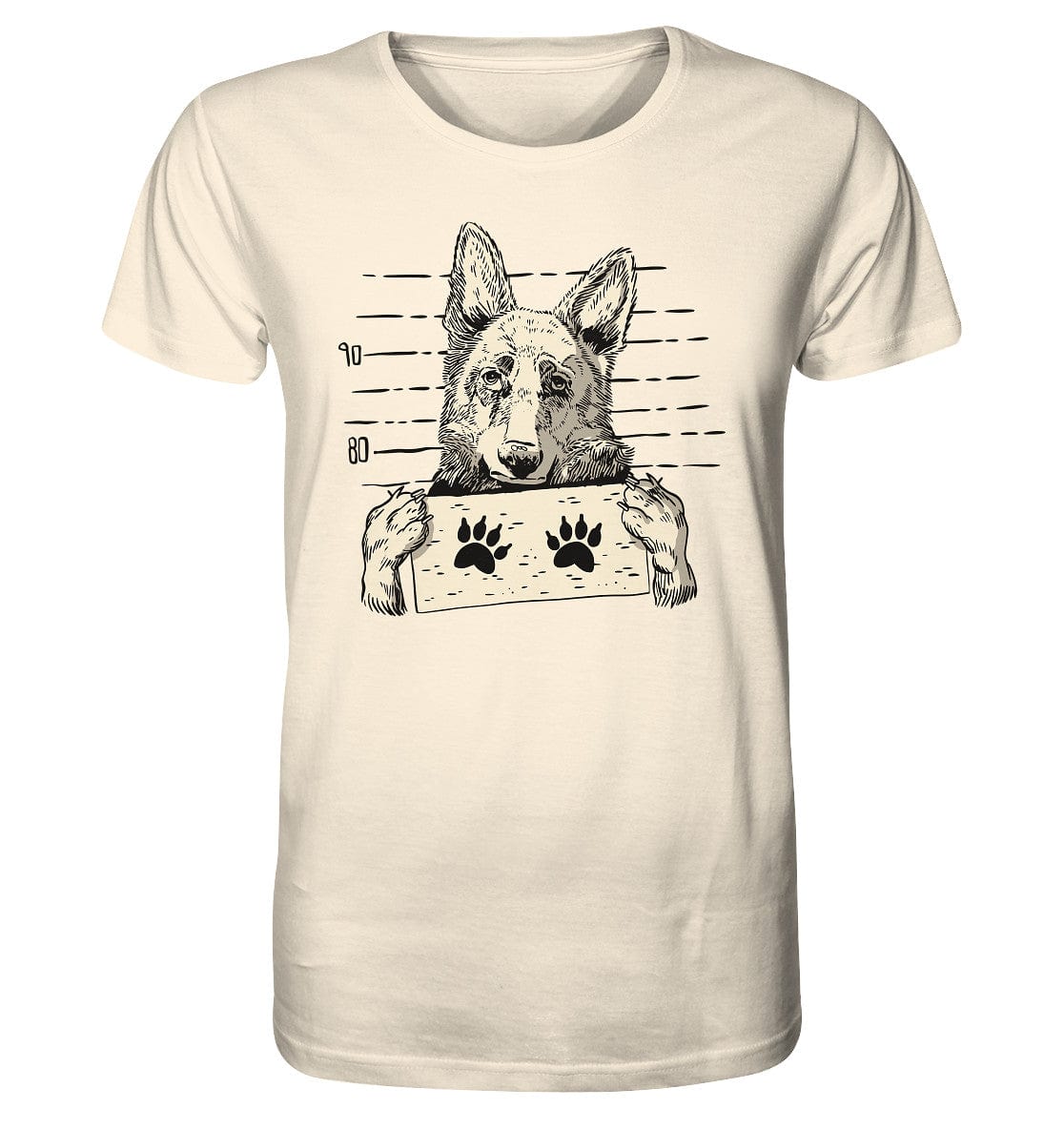 Schäferhund - Mugshot - Organic Shirt Natural Raw / XS