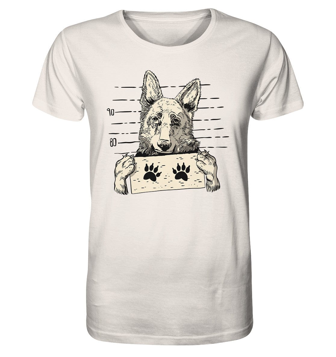 Schäferhund - Mugshot - Organic Shirt Vintage White / XS