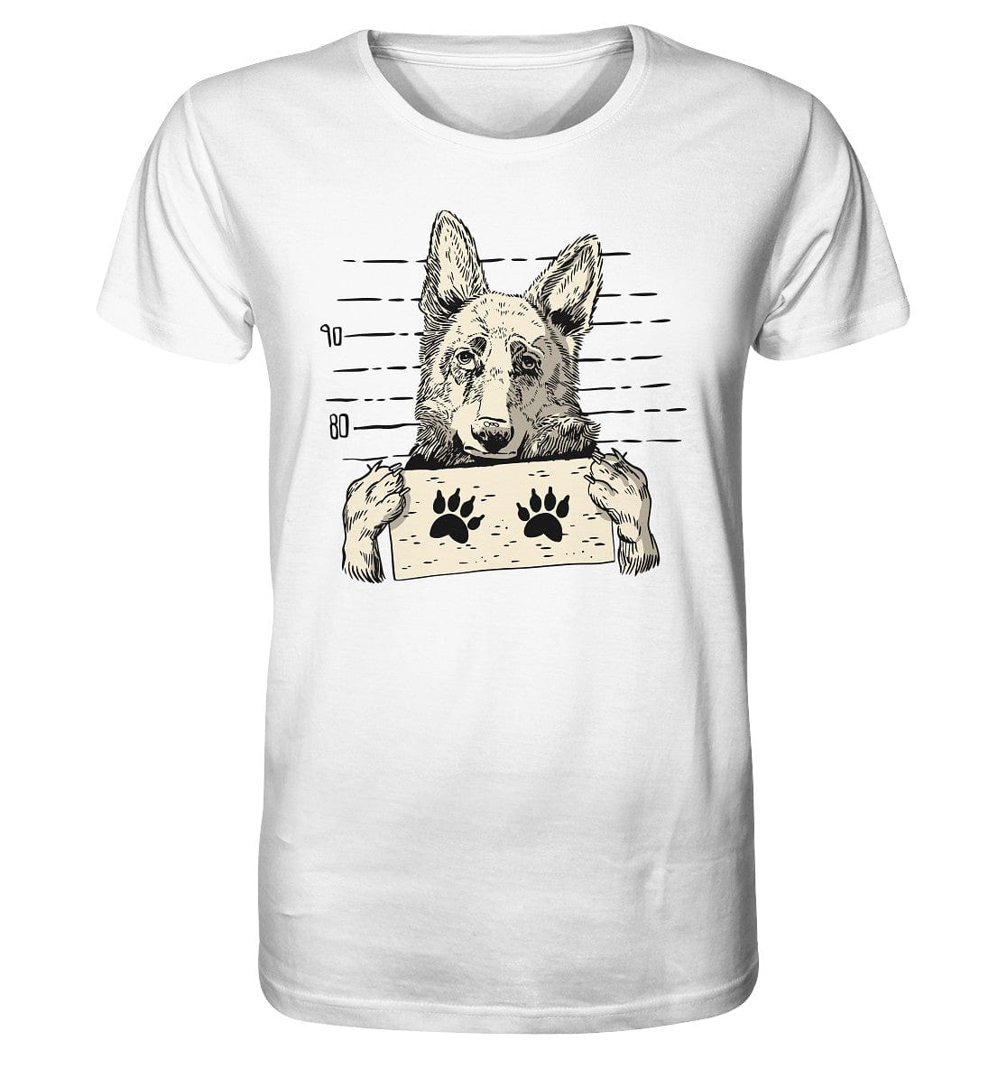 Schäferhund - Mugshot - Organic Shirt White / XS