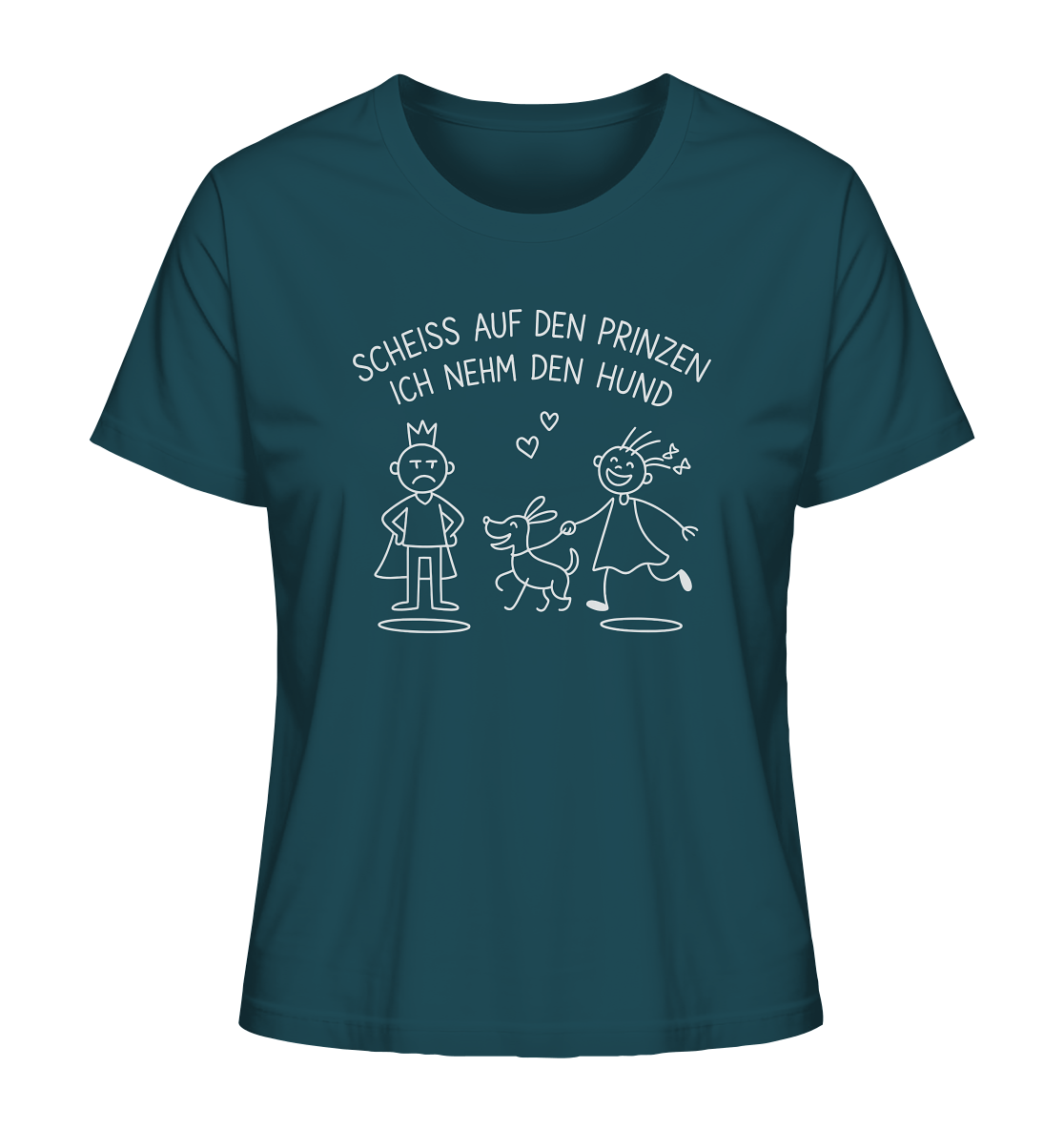 Scheiss auf den Prinzen ich nehm den Hund - Ladies Organic Shirt Stargazer / XS