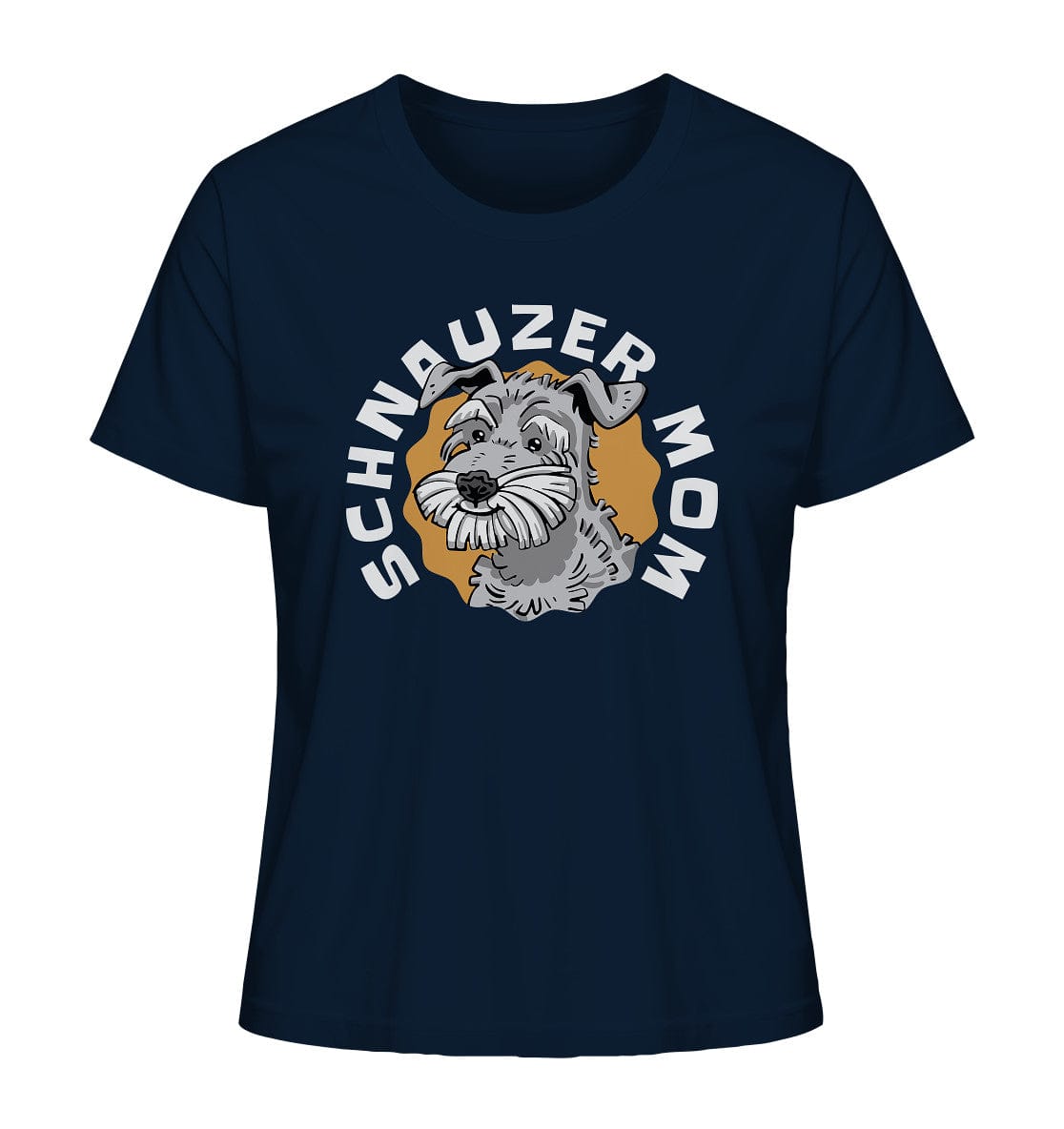 Schnauzer Mom - Ladies Organic Shirt French Navy / XS