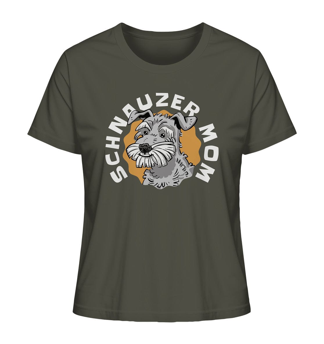 Schnauzer Mom - Ladies Organic Shirt Khaki / XS