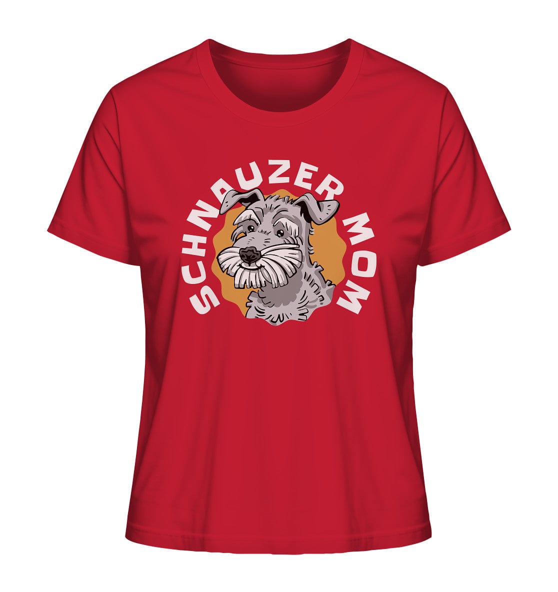 Schnauzer Mom - Ladies Organic Shirt Red / XS