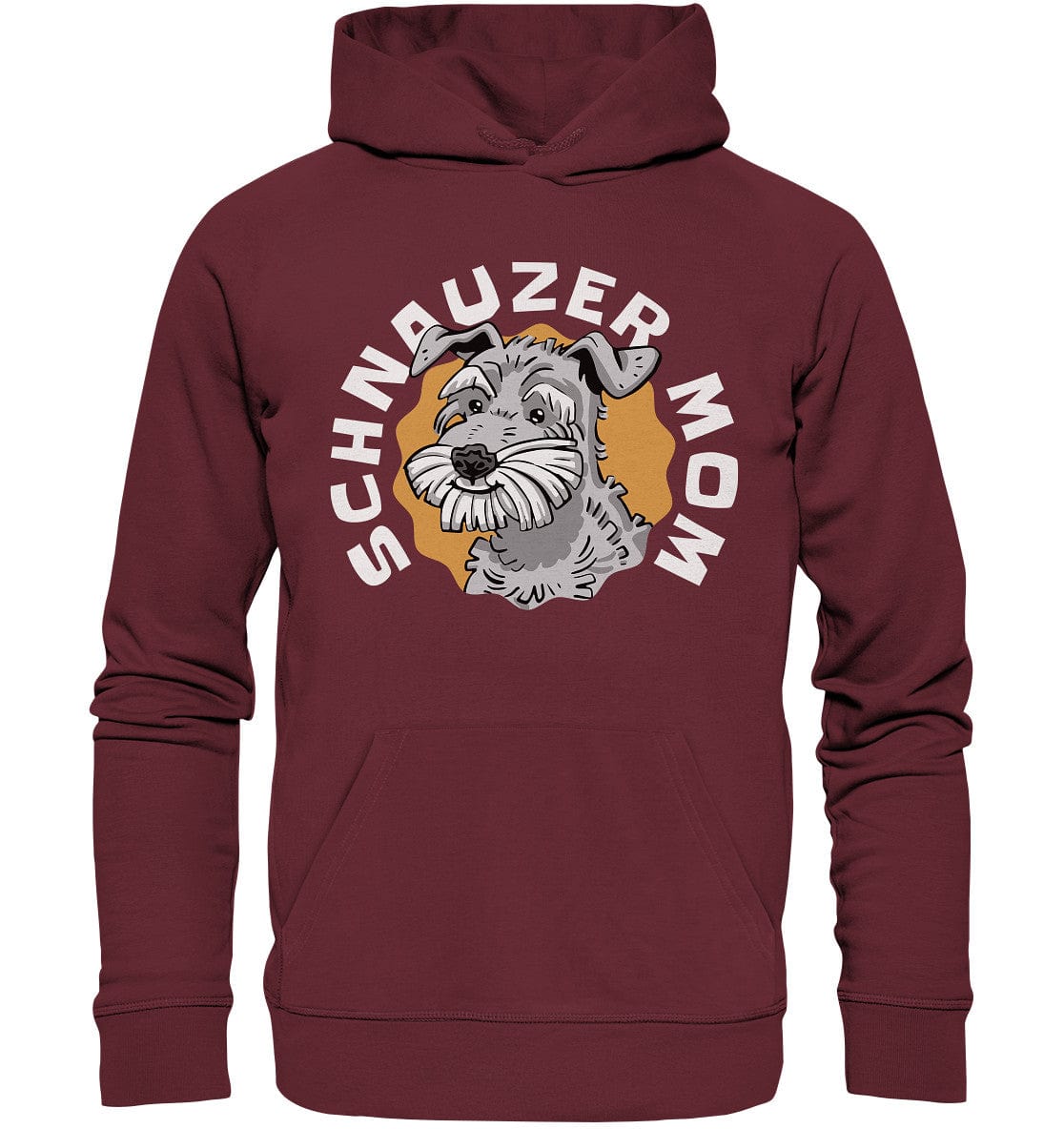 Schnauzer Mom - Organic Hoodie Burgundy / XS