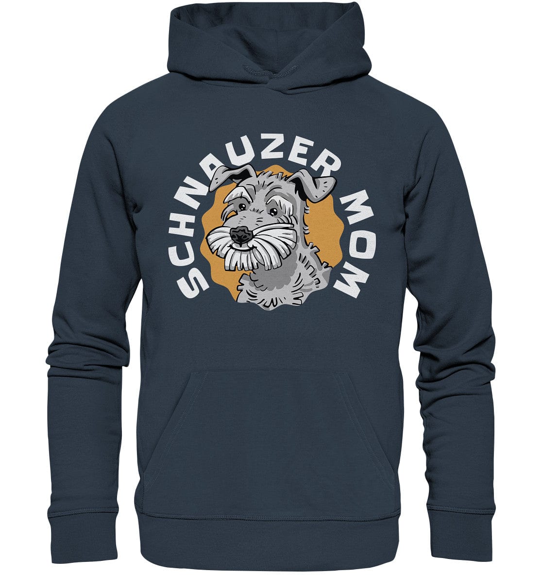 Schnauzer Mom - Organic Hoodie India Ink Grey / XS