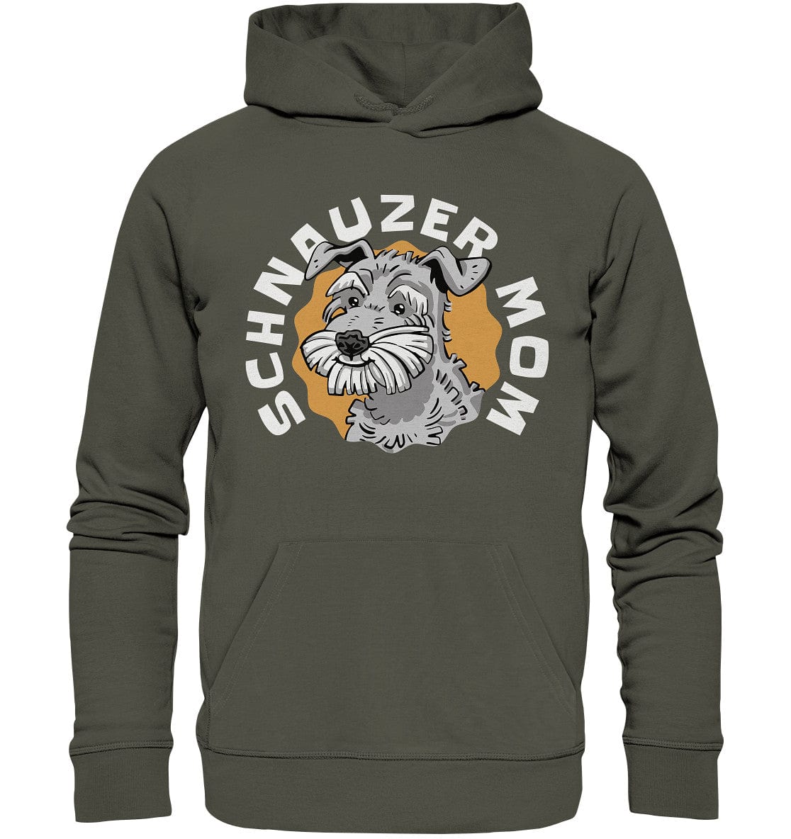Schnauzer Mom - Organic Hoodie Khaki / XS