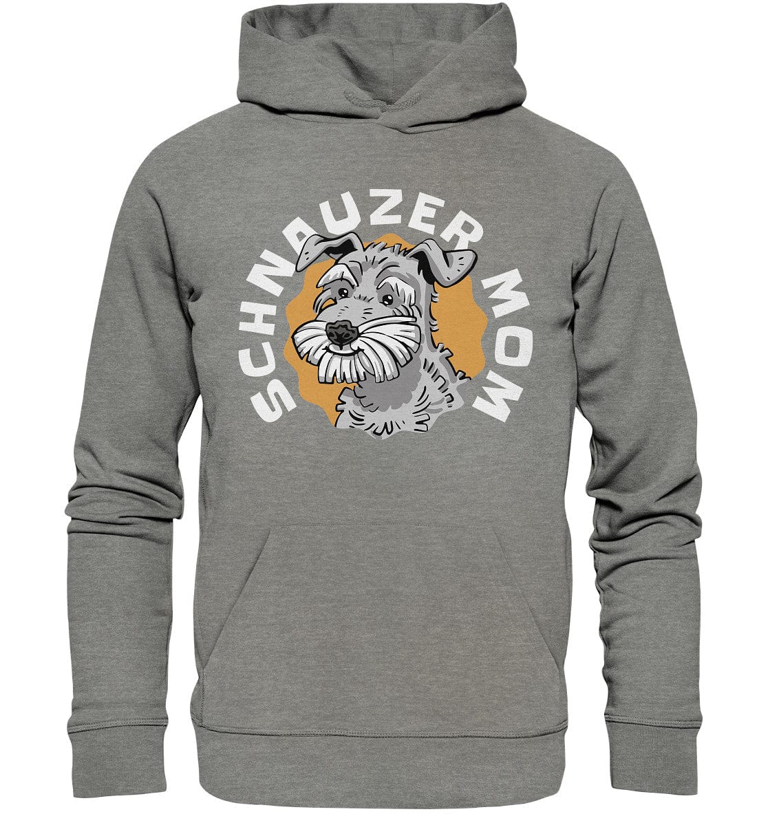 Schnauzer Mom - Organic Hoodie Mid Heather Grey / XS