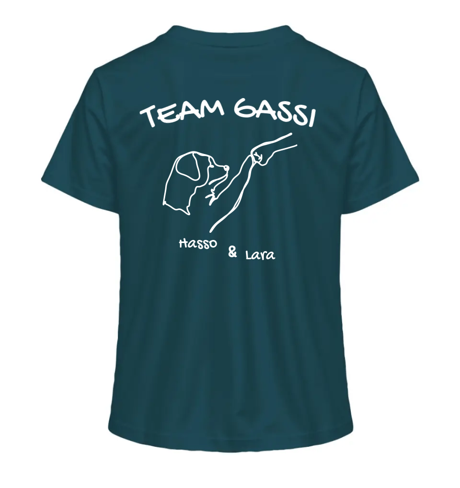 Team Gassi (Rückendruck) - Personalisierbar - Ladies Organic Shirt Stargazer / XS