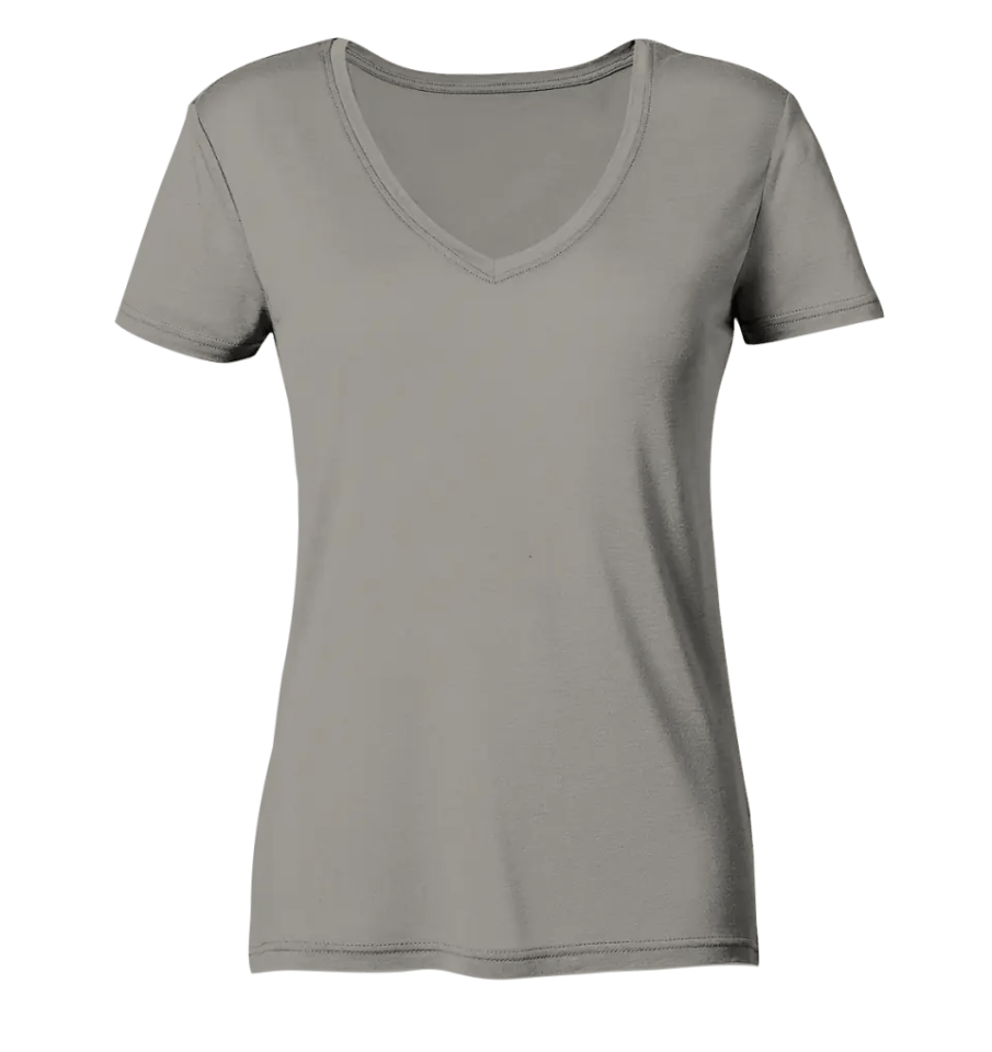 Team Gassi (Rückendruck) - personalisiert - Ladies V-Neck Shirt