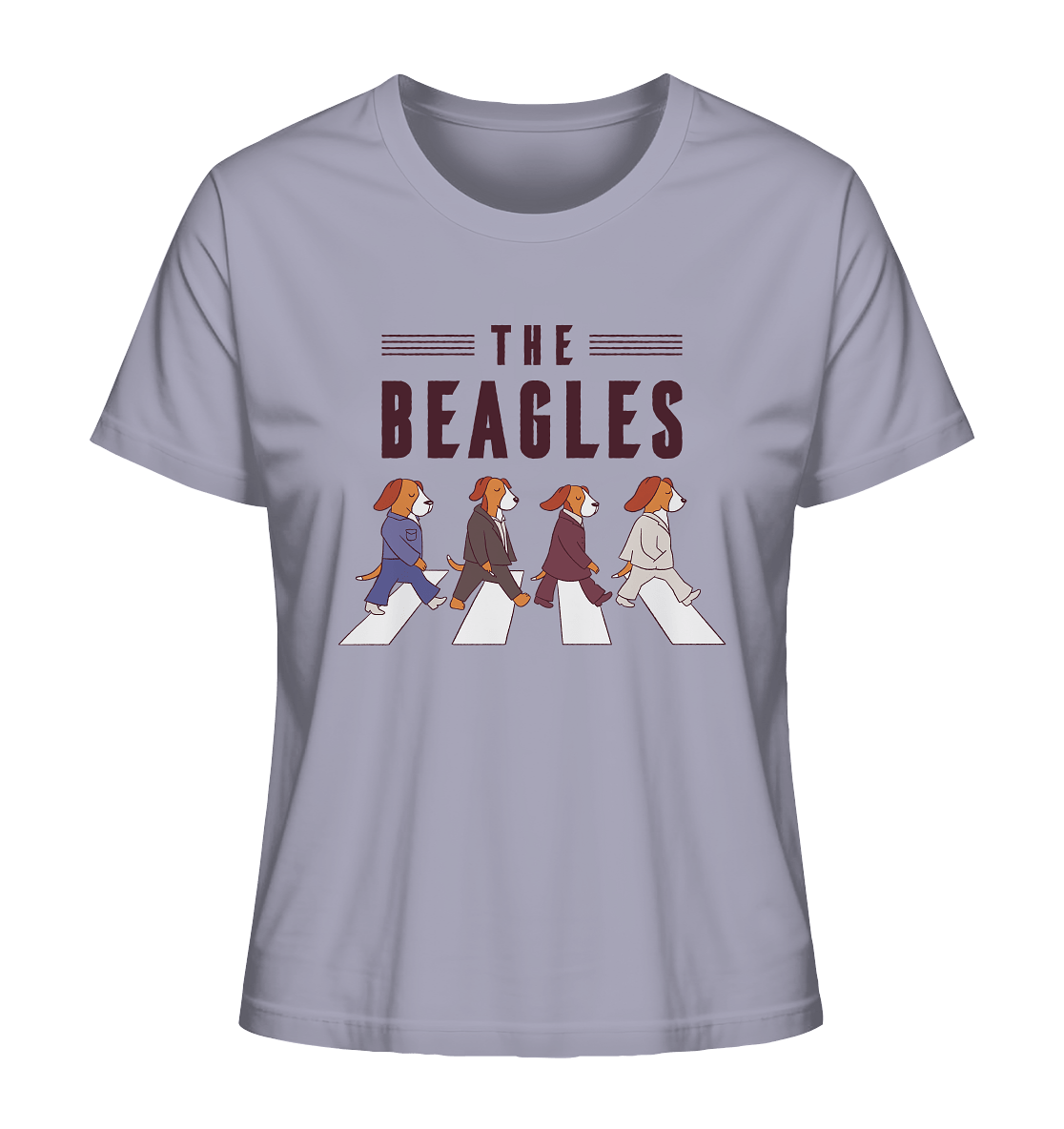 The Beagles - Coole Beagle-Hunde on the walk - Ladies Organic Shirt Lavender / XS