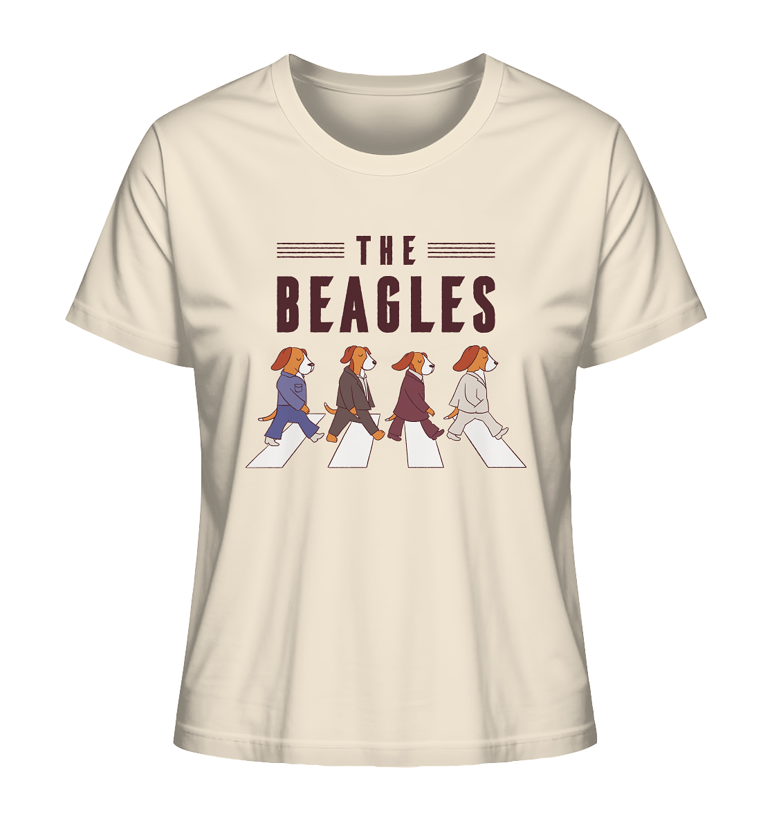 The Beagles - Coole Beagle-Hunde on the walk - Ladies Organic Shirt Natural Raw / XS