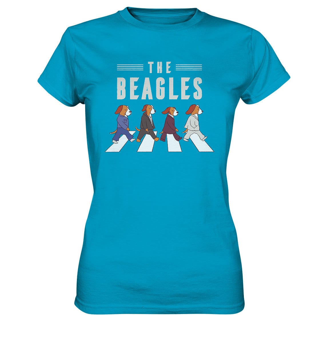 The Beagles - Coole Beagle-Hunde on the walk - Ladies Premium Shirt Atoll / XS