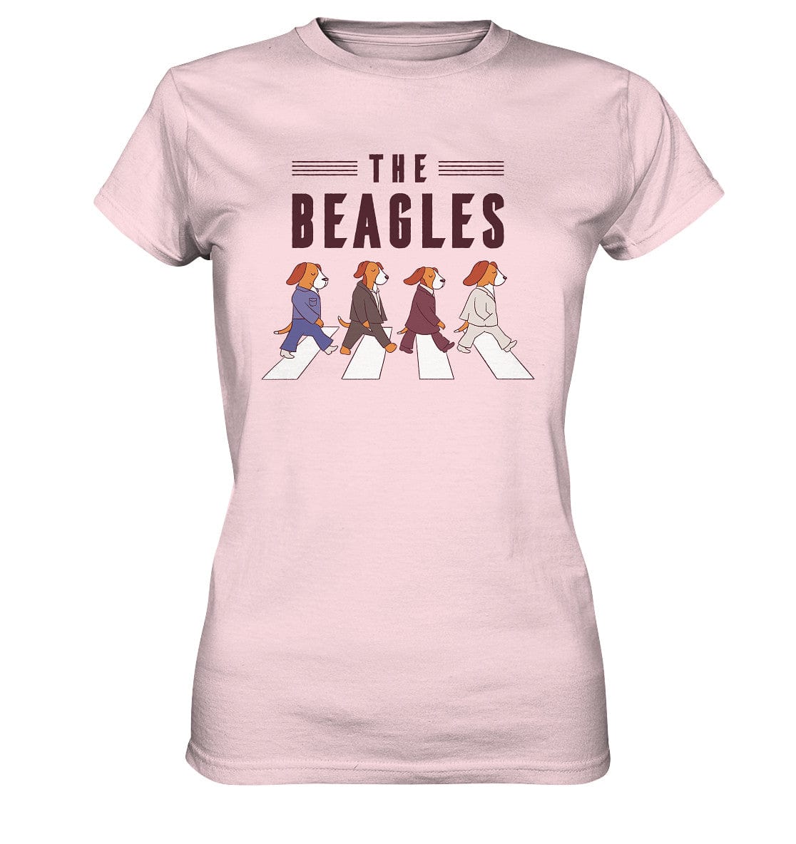 The Beagles - Coole Beagle-Hunde on the walk - Ladies Premium Shirt Orchid Pink / XS