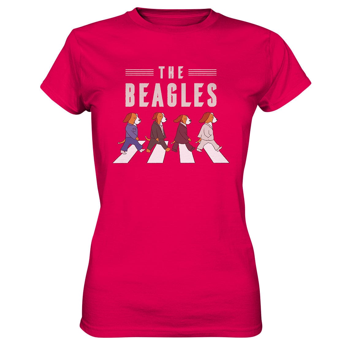 The Beagles - Coole Beagle-Hunde on the walk - Ladies Premium Shirt Sorbet / XS