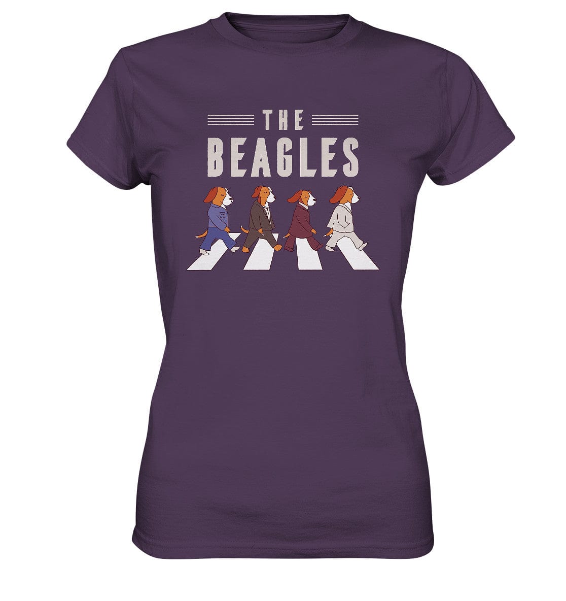 The Beagles - Coole Beagle-Hunde on the walk - Ladies Premium Shirt Urban Purple / XS