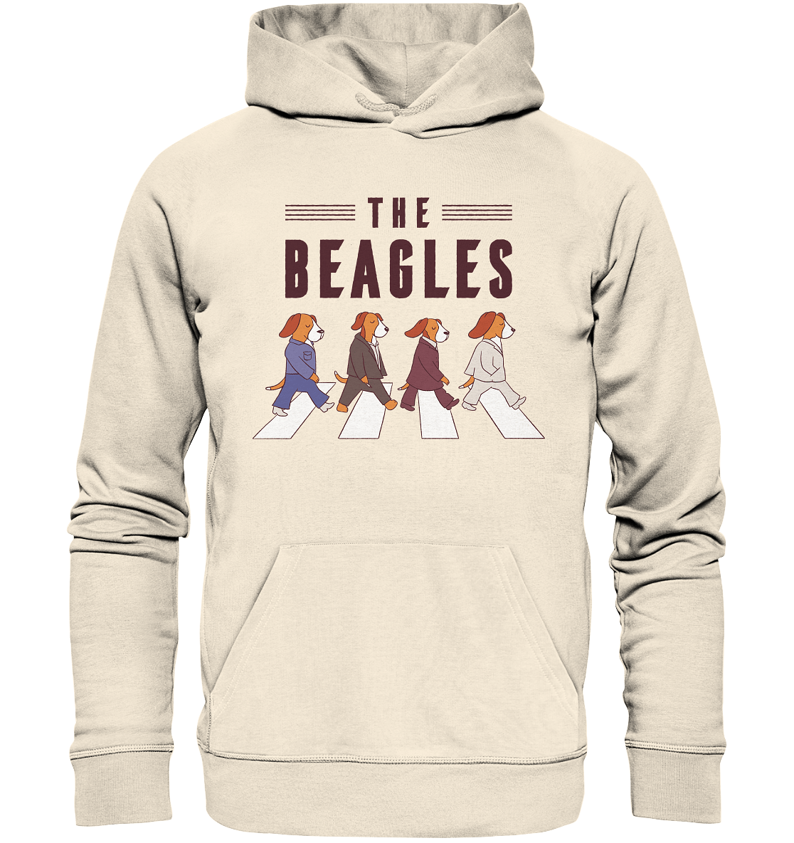 The Beagles - Coole Beagle-Hunde on the walk - Organic Hoodie Natural Raw / XS