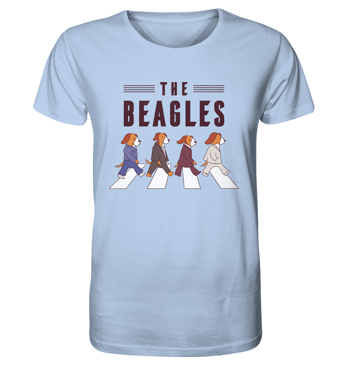 The Beagles - Coole Beagle-Hunde on the walk - Organic Shirt Blue Soul / XS