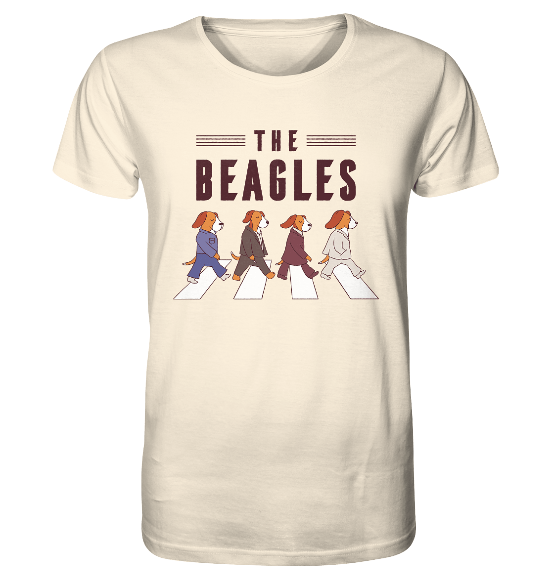 The Beagles - Coole Beagle-Hunde on the walk - Organic Shirt Natural Raw / XS