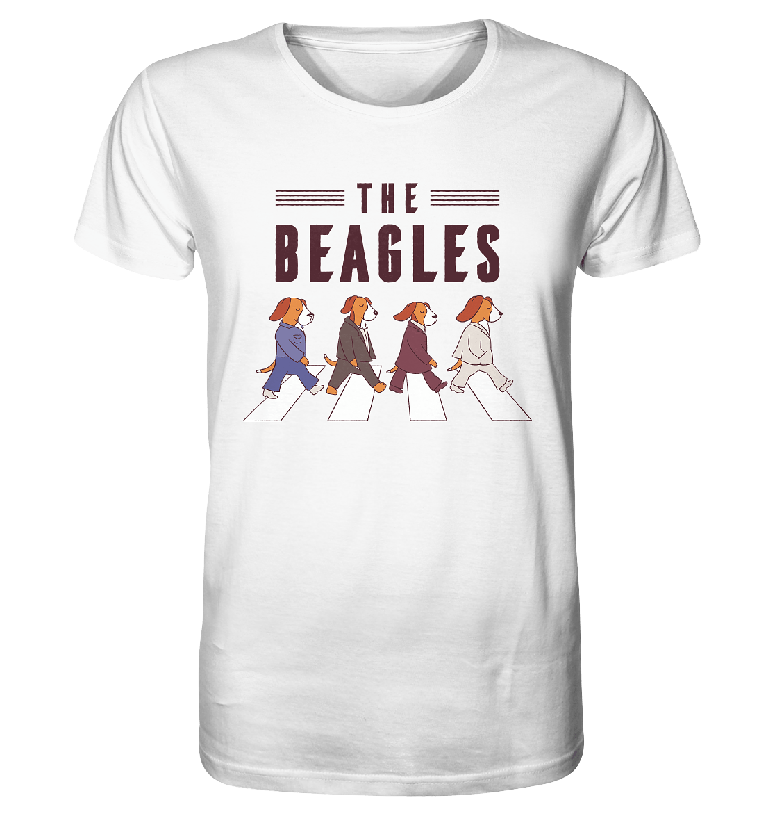 The Beagles - Coole Beagle-Hunde on the walk - Organic Shirt White / XS