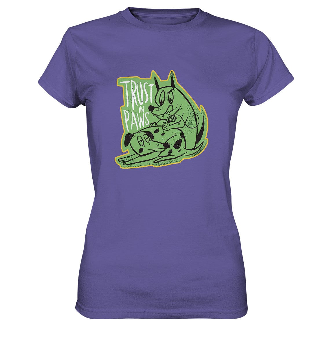 Trust in Paws - Tattooing Dogs - Ladies Premium Shirt Millenial Lilac / XS