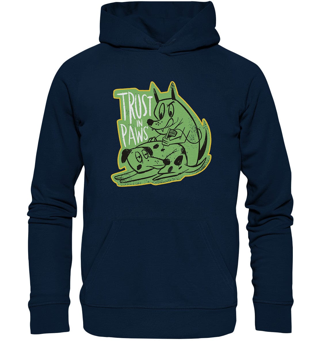 Trust in Paws - Tattooing Dogs - Organic Hoodie French Navy / XS