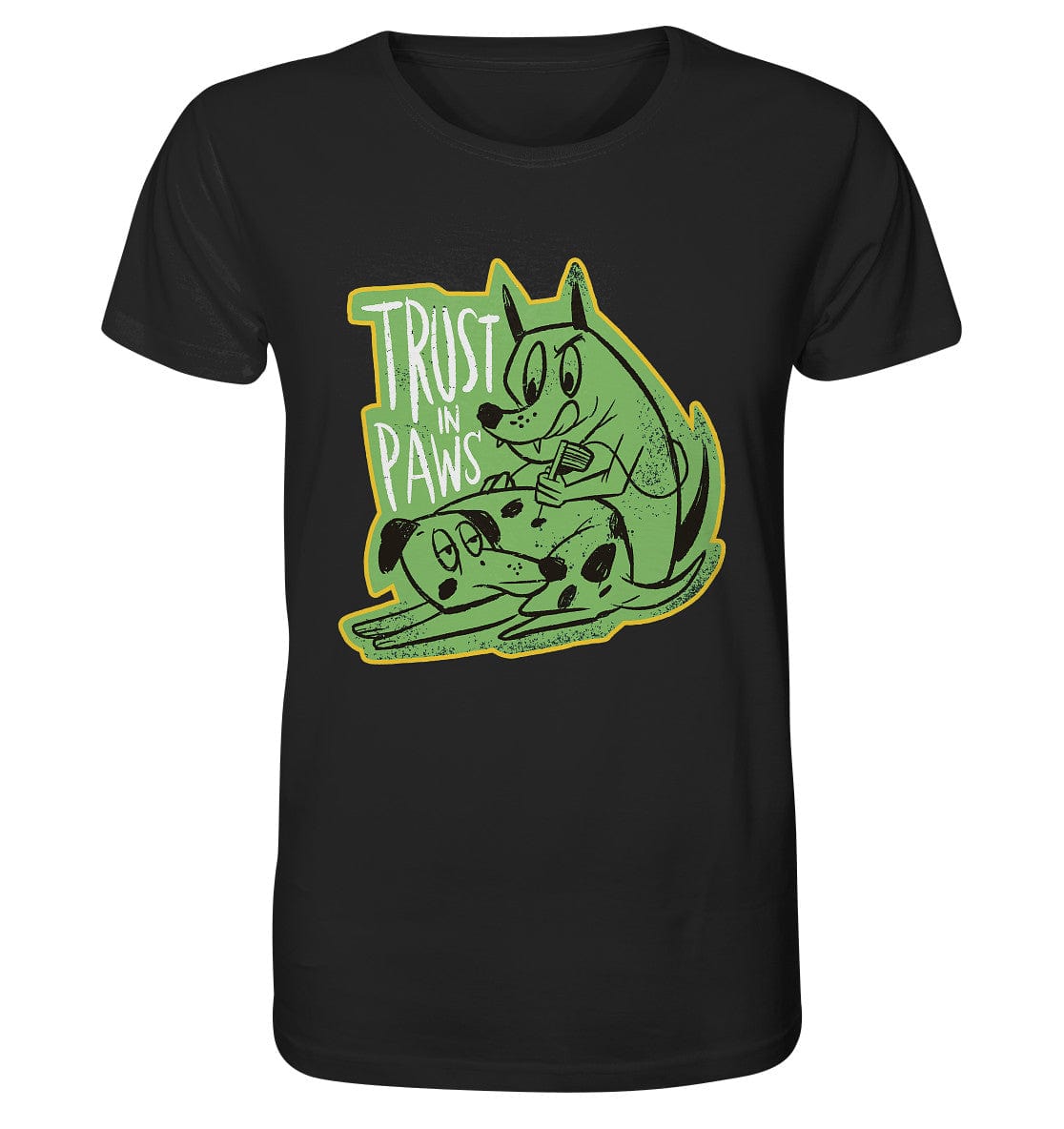 Trust in Paws - Tattooing Dogs - Organic Shirt Black / XS