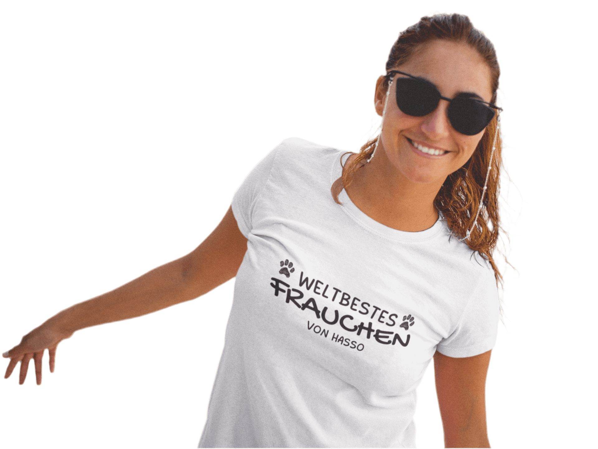 Weltbestes Frauchen - personalisiert (inkl. mit/ohne Hundename) - Ladies Organic Shirt