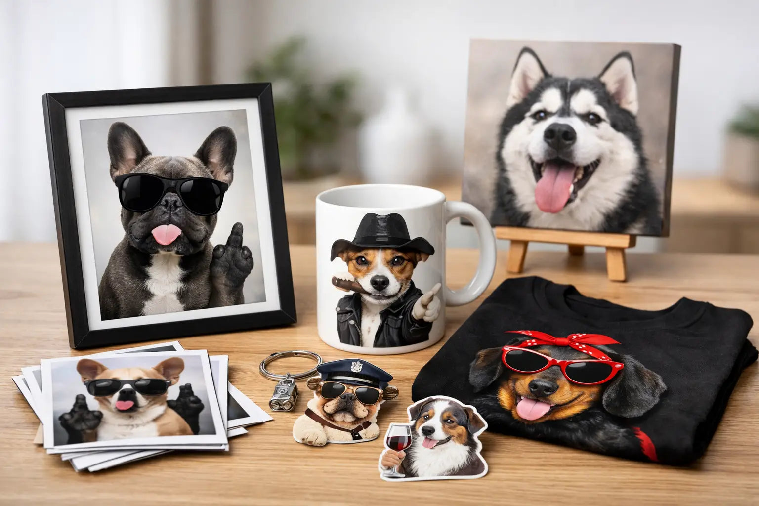 Freche Hunde Motive kaufen mit Stil