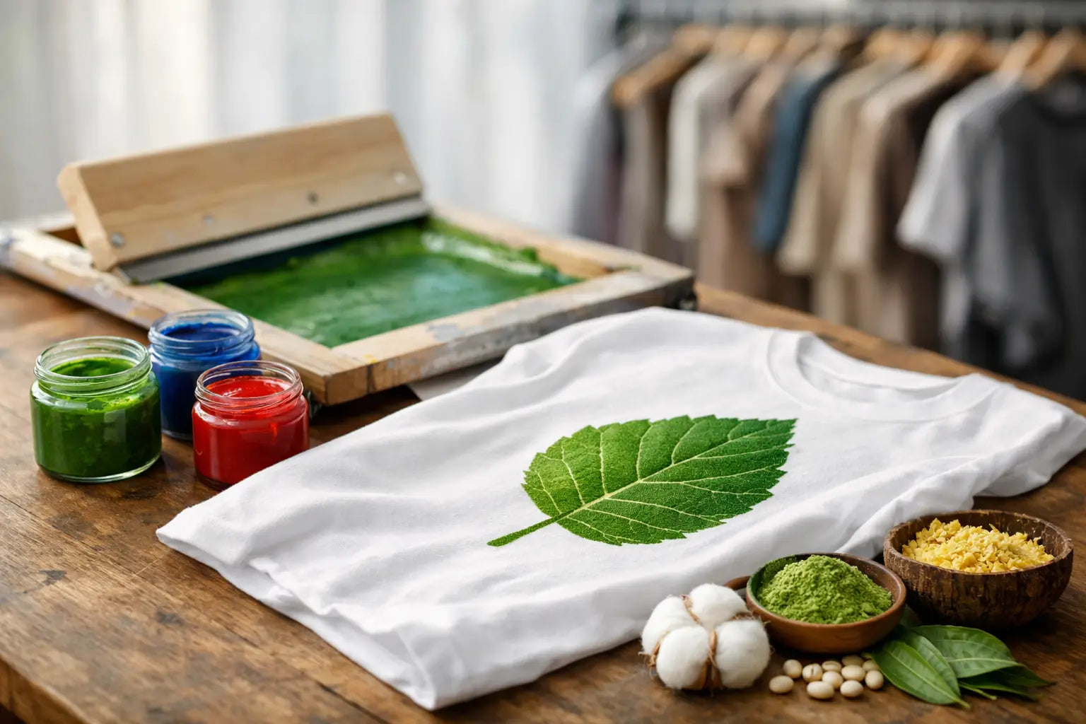 Vegane Druckfarben für Textilien erklärt