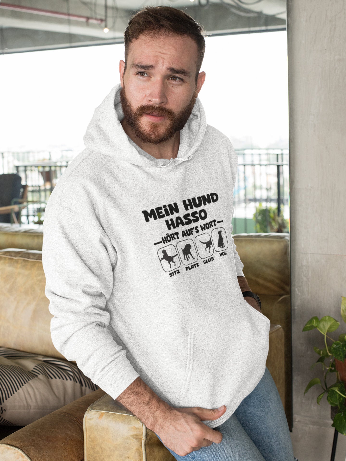Hochwertiger Unisex Bio-Hoodie für Hundeliebhaber