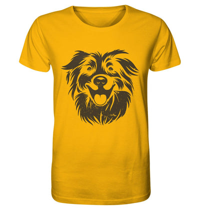 Australien Shepherd Hundekopf - Organic Shirt Spectra Yellow / XS