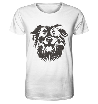 Australien Shepherd Hundekopf - Organic Shirt White / XS