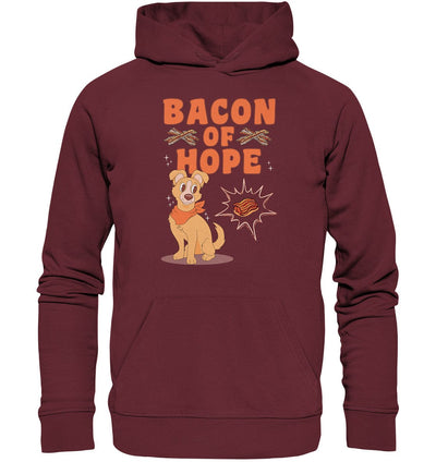Bacon of Hope - Speck der Hoffnung - Organic Hoodie Burgundy / XS