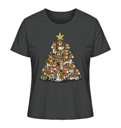 Beagels - Hunde - Weihnachtsbaum - Ladies Organic Shirt Anthracite / XS