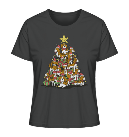Beagels - Hunde - Weihnachtsbaum - Ladies Organic Shirt Anthracite / XS