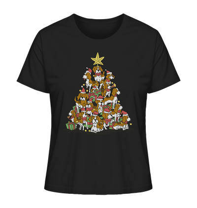 Beagels - Hunde - Weihnachtsbaum - Ladies Organic Shirt Black / XS
