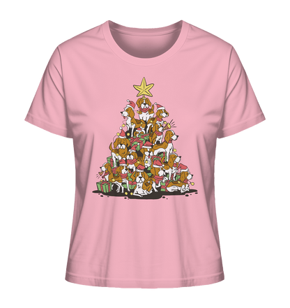 Beagels - Hunde - Weihnachtsbaum - Ladies Organic Shirt Cotton Pink / XS