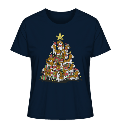 Beagels - Hunde - Weihnachtsbaum - Ladies Organic Shirt French Navy / XS