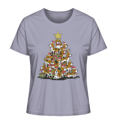 Beagels - Hunde - Weihnachtsbaum - Ladies Organic Shirt Lavender / XS