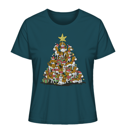 Beagels - Hunde - Weihnachtsbaum - Ladies Organic Shirt Stargazer / XS