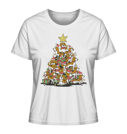 Beagels - Hunde - Weihnachtsbaum - Ladies Organic Shirt White / XS