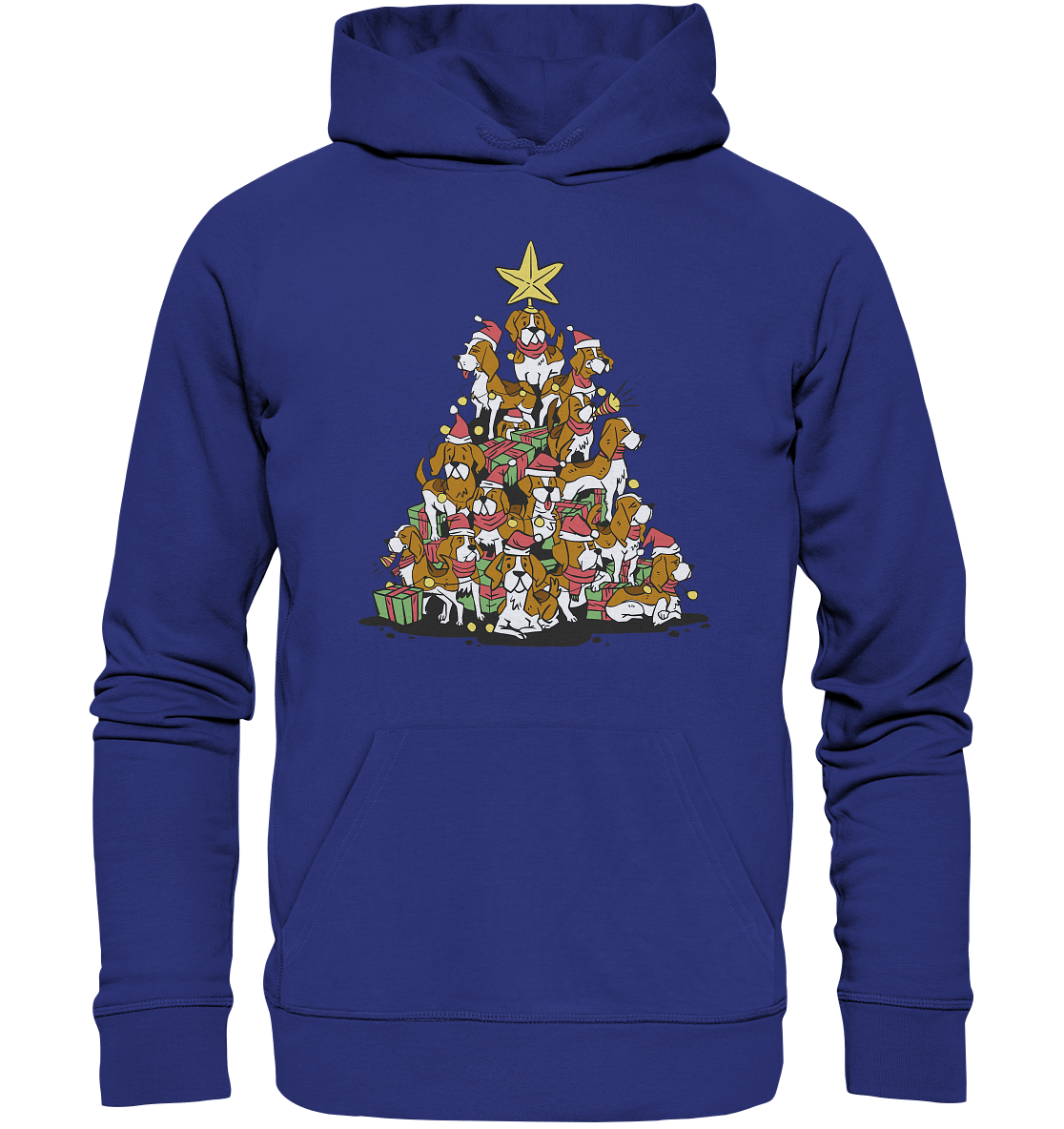 Beagels - Hunde - Weihnachtsbaum - Organic Hoodie Worker Blue / XS