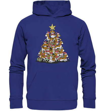 Beagels - Hunde - Weihnachtsbaum - Organic Hoodie Worker Blue / XS