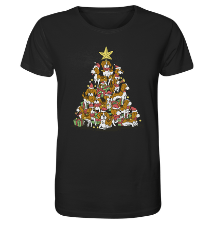 Beagels - Hunde - Weihnachtsbaum - Organic Shirt Black / XS