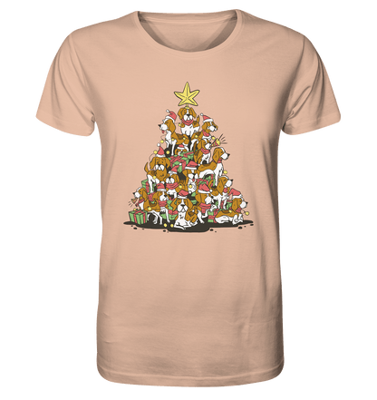 Beagels - Hunde - Weihnachtsbaum - Organic Shirt Fraiche Peche / XS