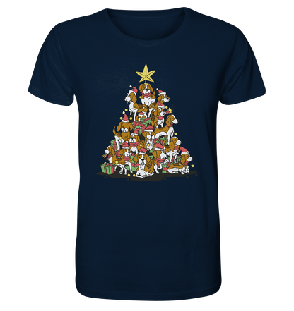 Beagels - Hunde - Weihnachtsbaum - Organic Shirt French Navy / XS