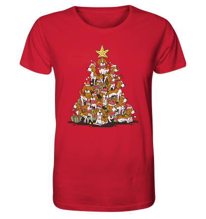 Beagels - Hunde - Weihnachtsbaum - Organic Shirt Red / XS